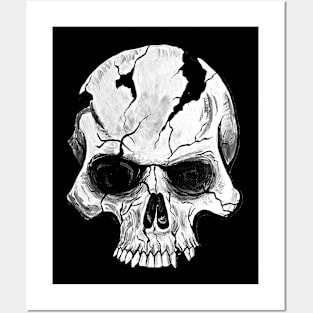 Cracked Skull Posters and Art
